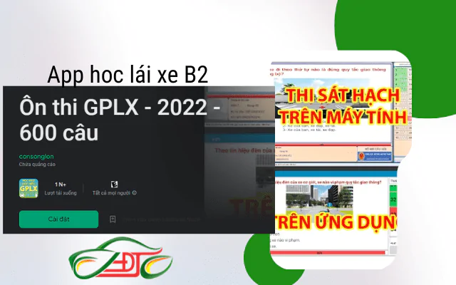 App hoc lai xe b1 b2 on thi GPLX 2022