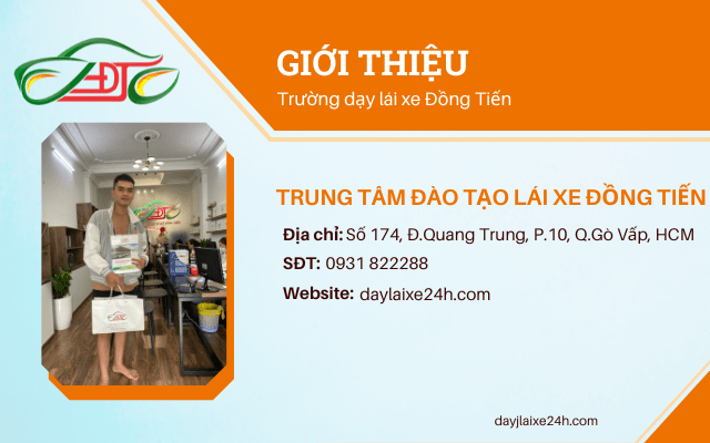Truong day lai xe dong tien that tai HCM